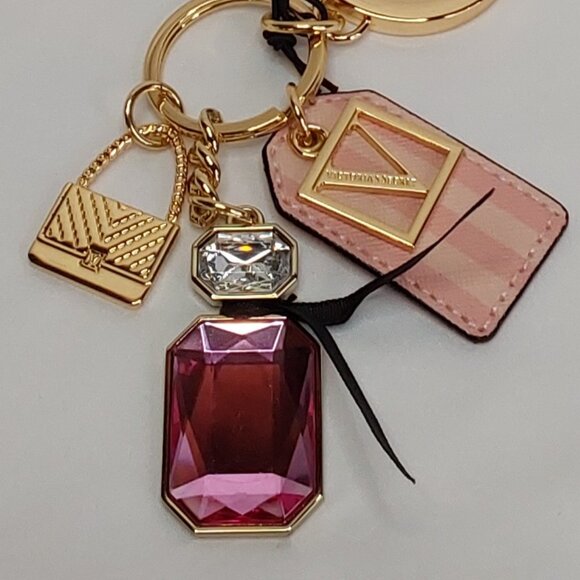 VICTORIA'S SECRET 'BOMBSHELL' SIGNATURE CHARMS PARFUM KEYCHAIN - Picture 6 of 16